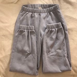 john galt periwinkle rosa cuffed sweatpants